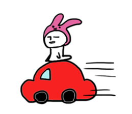 A rabbit and bear sticker #1183476