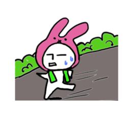 A rabbit and bear sticker #1183478