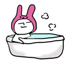 A rabbit and bear sticker #1183485