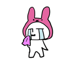 A rabbit and bear sticker #1183490