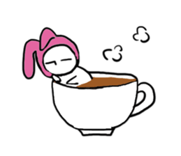 A rabbit and bear sticker #1183491