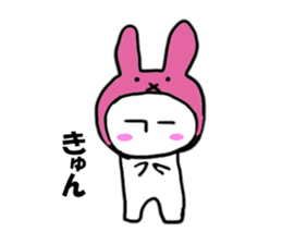 A rabbit and bear sticker #1183494