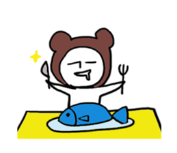 A rabbit and bear sticker #1183496