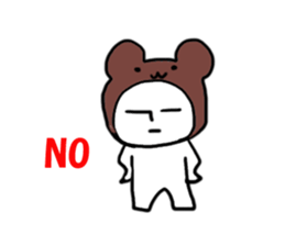 A rabbit and bear sticker #1183501