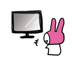 A rabbit and bear sticker #1183504