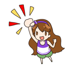 HUWA Girl sticker #1184474