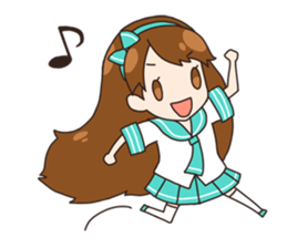 HUWA Girl sticker #1184505