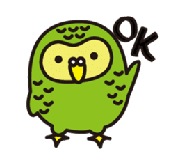 Happy Kakapo sticker #1184649