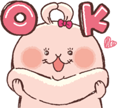 Women force rabbit sticker #1184864