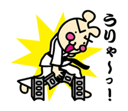 usainu (rabbit dog) : KARATE LOVE sticker #1185238