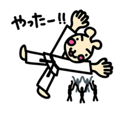 usainu (rabbit dog) : KARATE LOVE sticker #1185249