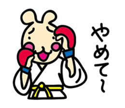 usainu (rabbit dog) : KARATE LOVE sticker #1185253