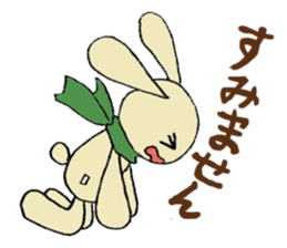 a stuffed rabbit sticker #1185426