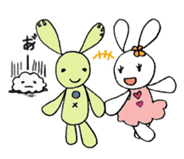 a stuffed rabbit sticker #1185430