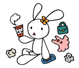 a stuffed rabbit sticker #1185440
