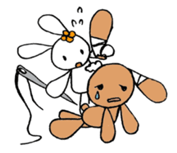 a stuffed rabbit sticker #1185453