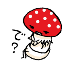Country of  a mushroom "Benny" sticker #1186507