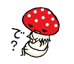 Country of  a mushroom "Benny" sticker #1186507