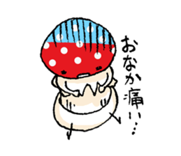 Country of  a mushroom "Benny" sticker #1186509