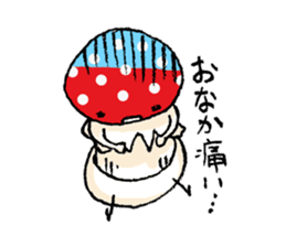 Country of  a mushroom "Benny" sticker #1186509