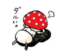 Country of  a mushroom "Benny" sticker #1186511