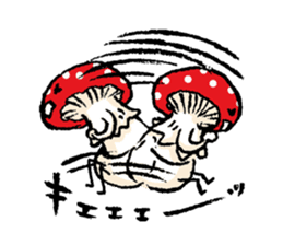 Country of  a mushroom "Benny" sticker #1186516