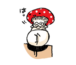 Country of  a mushroom "Benny" sticker #1186517