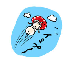 Country of a mushroom "Benny" sticker #1186523