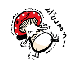 Country of  a mushroom "Benny" sticker #1186524