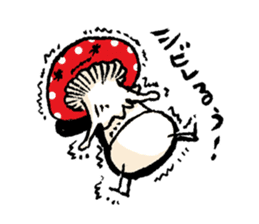 Country of  a mushroom "Benny" sticker #1186524