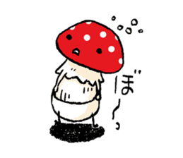 Country of  a mushroom "Benny" sticker #1186527