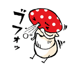 Country of  a mushroom "Benny" sticker #1186533