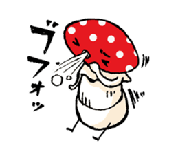 Country of a mushroom "Benny" sticker #1186533
