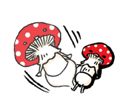 Country of  a mushroom "Benny" sticker #1186544