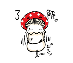 Country of  a mushroom "Benny" sticker #1186545