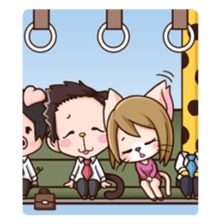 Saruhara middle management by hard. sticker #1186801