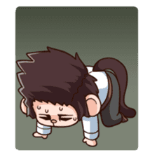 Saruhara middle management by hard. sticker #1186803