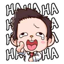 Saruhara middle management by hard. sticker #1186807