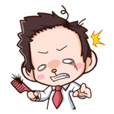 Saruhara middle management by hard. sticker #1186811