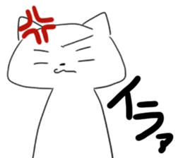 white cats sticker #1187396