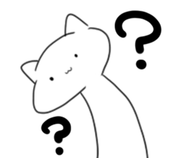 white cats sticker #1187397
