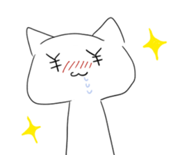 white cats sticker #1187418