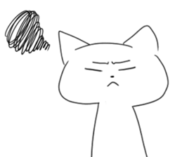 white cats sticker #1187419