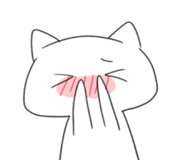 white cats sticker #1187420