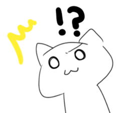 white cats sticker #1187422