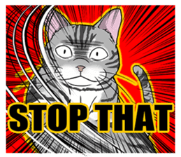 Cat American Shorthair(English ver.) sticker #1187494