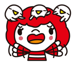 Girl of red hair sticker #1187514