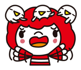 Girl of red hair sticker #1187514