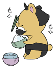 Dandy sumo wrestler "higekumanishiki" sticker #1188130