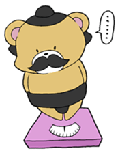 Dandy sumo wrestler "higekumanishiki" sticker #1188131